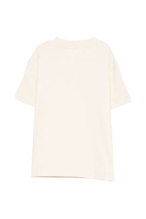 t-shirt in cotone panna PALM ANGELS KIDS | PBAA011S26JER001092